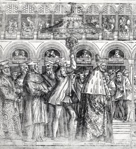 Dogal Procession, n. 1555-60 puupiirros yksityiskohta numerosta 476245